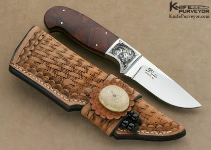 D'Alton Holder Custom Knife Darren Reeves Engraved Desert Ironwood Hardenbrook II - Image 5
