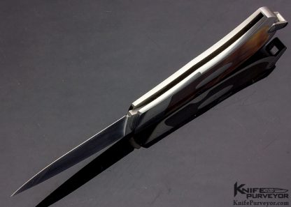 Dick Hodgson Custom Knife Black Lip Interframe Lockback - Image 5