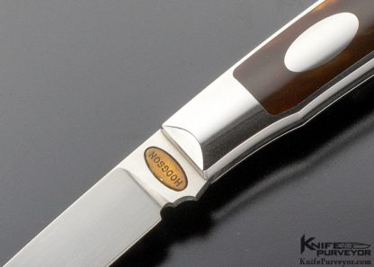 Dick Hodgson Custom Knife Amber Interframe  Lockback - Image 2