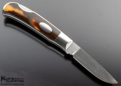 Dick Hodgson Custom Knife Amber Interframe  Lockback - Image 3