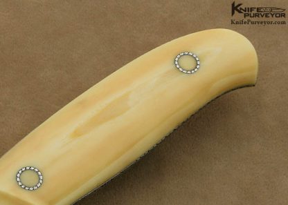 Dick Hodgson Custom Knife Integral Skeletonized Pre-ban Elephant Ivory Hunter Engraved by Lynton McKenzie - Image 3