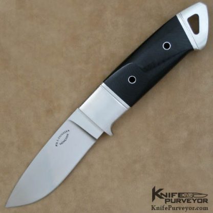 Dietmar Kressler Custom Knife Integral Hunter with Black Micarta Scales