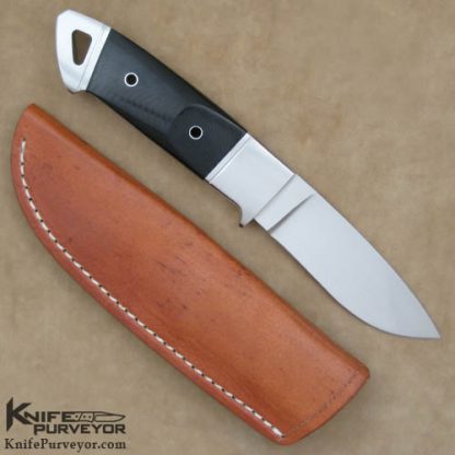 Dietmar Kressler Custom Knife Integral Hunter with Black Micarta Scales - Image 3