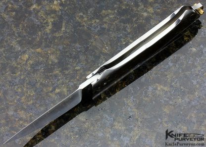 Dietmar Kressler Custom Knife Amber Interframe Tail Lock - Image 5