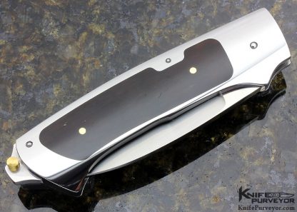 Dietmar Kressler Custom Knife Amber Interframe Tail Lock - Image 3