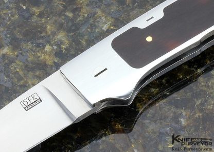 Dietmar Kressler Custom Knife Amber Interframe Tail Lock - Image 2