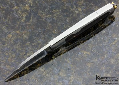 Dietmar Kressler Custom Knife Amber Interframe Tail Lock - Image 4