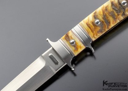Dietmar Kressler Custom Knife Ram's Horn Integral Sub-Hilt Fighter - Image 2