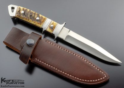 Dietmar Kressler Custom Knife Ram's Horn Integral Sub-Hilt Fighter - Image 7