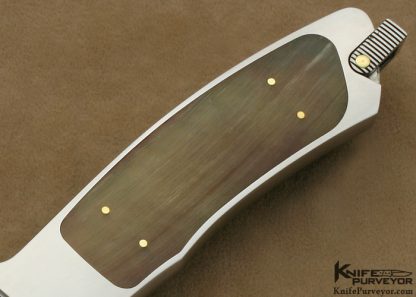 Dietmar Kressler Custom Knife Presentation Grade Big Horn Sheep Interframe Integral Dagger - Image 3