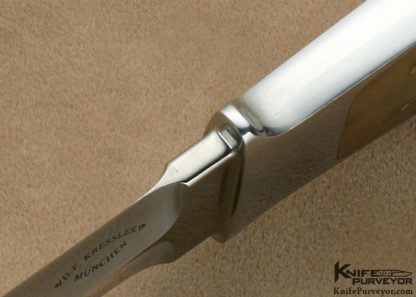 Dietmar Kressler Custom Knife Presentation Grade Big Horn Sheep Interframe Integral Dagger - Image 5