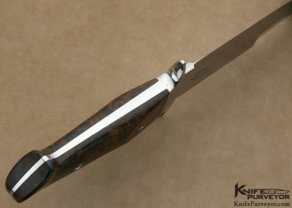 Dietmar Kressler Custom Knife Desert Ironwood Integral Chute - Image 6