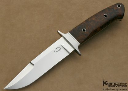 Dietmar Kressler Custom Knife Desert Ironwood Integral Chute