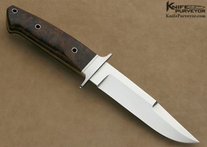 Dietmar Kressler Custom Knife Desert Ironwood Integral Chute - Image 3