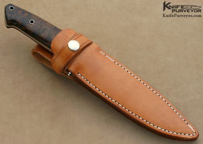 Dietmar Kressler Custom Knife Desert Ironwood Integral Chute - Image 4