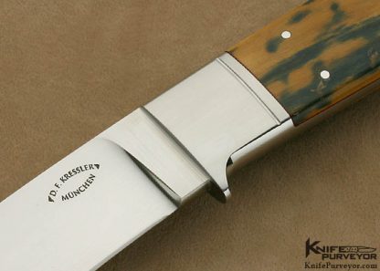Dietmar Kressler Custom Knife RWL-34 Integral Drop Point Hunter - Image 2