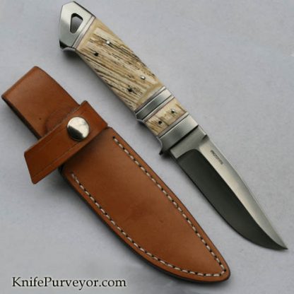 Dietmar Kressler Custom Knife: Narwhale Tusk Subhilt Fighter - Image 4