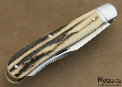 Doc Hagen Custom Knife 2 Bladed Stag Slipjoint - Image 3