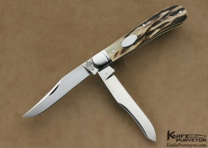 Doc Hagen Custom Knife 2 Bladed Stag Slipjoint