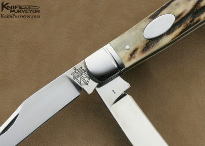 Doc Hagen Custom Knife 2 Bladed Stag Slipjoint - Image 2
