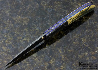 Don Hanson Custom Knife Damascus Linerlock - Image 5