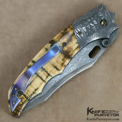 Don Hanson Custom Knife  Mosaic Damascus Nightmare Tribute - Image 3