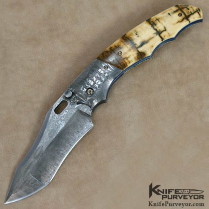 Don Hanson Custom Knife  Mosaic Damascus Nightmare Tribute
