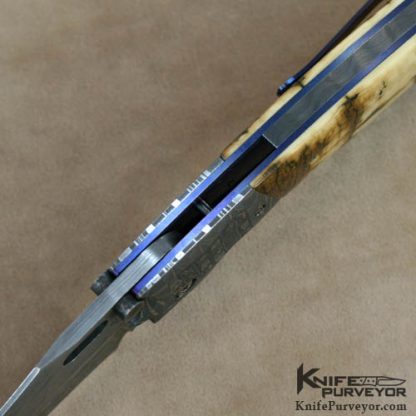 Don Hanson Custom Knife  Mosaic Damascus Nightmare Tribute - Image 4