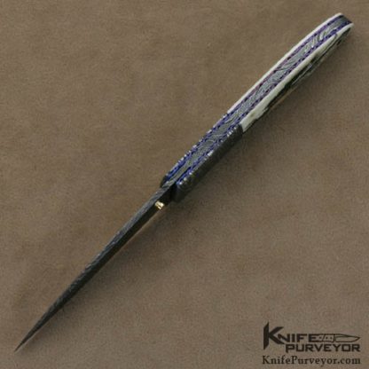 Don Hanson III Custom Knives Sole Authorship Damascus Linerlock - Image 5
