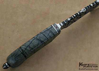 Doug Casteel Custom Knife "Dark Shadows" Pierced Bladed Fighter - Image 6