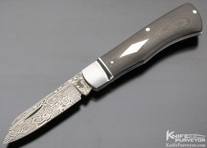 dr t david taber outsider carboquartz damasteel custom knife 9842