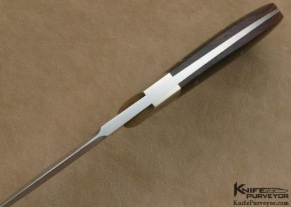 Dr. Fred Carter Custom Knife Finger Grooved Desert Ironwood Small Boot Knife - Image 4