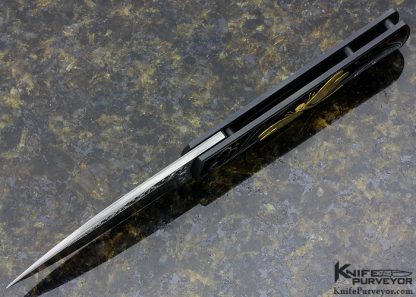 Dr. Fred Carter Custom Knife Sole Authorship Engraved "Dragonfly" Linerlock - Image 4