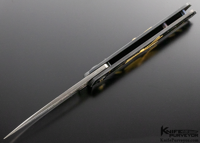 Dr. Fred Carter Custom Knives Sole Authorship Engraved Dragonfly Linerlock - Image 6