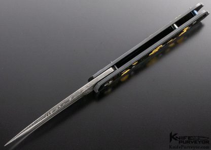 Dr. Fred Carter Custom Knife Sole Authorship Butterflies and Morning Glories Linerlock - Image 4