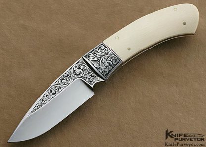 Dr. Fred Carter Custom Knife Sole Authorship Engraved Drop Point Hunter