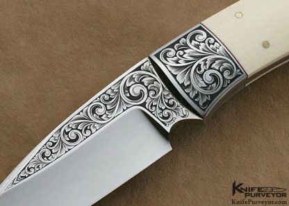 Dr. Fred Carter Custom Knife Sole Authorship Engraved Drop Point Hunter - Image 2