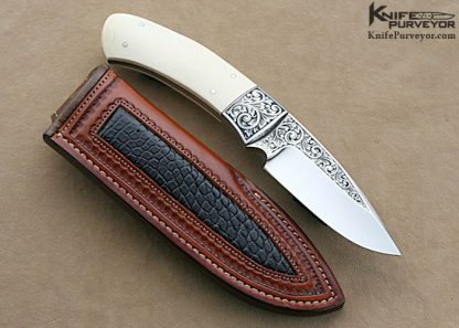 Dr. Fred Carter Custom Knife Sole Authorship Engraved Drop Point Hunter - Image 7
