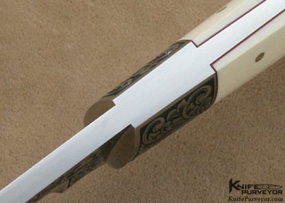 Dr. Fred Carter Custom Knife Sole Authorship Engraved Drop Point Hunter - Image 4
