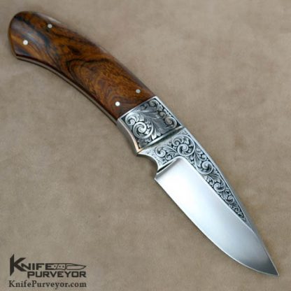 Dr. Fred Carter Custom Knife Sole Authorship Engraved Desert Ironwood Hunter - Image 4