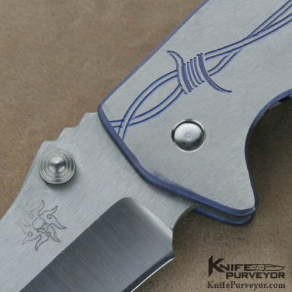 Brad Duncan Custom Knife Titanium & S-30V Predator Framelock - Image 2