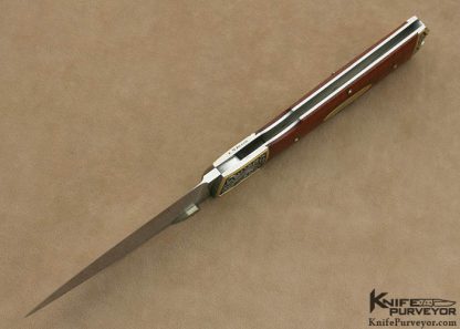 Durvyn Howard Custom Knife Lynton McKenzie Engraved Pink Ivory Lockback - Image 5