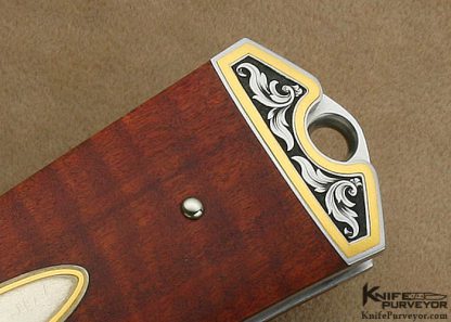 Durvyn Howard Custom Knife Lynton McKenzie Engraved Pink Ivory Lockback - Image 7