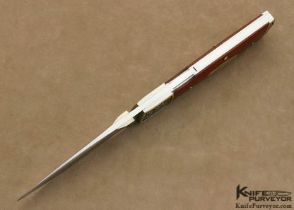 Durvyn Howard Custom Knife Lynton McKenzie Engraved Pink Ivory Lockback - Image 4