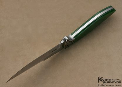 Dusty Moulton Custom Knife Sole Authorhsip Engraved Jade Wasp - Image 6