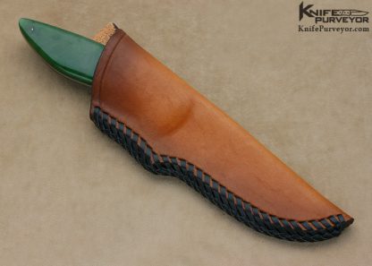 Dusty Moulton Custom Knife Sole Authorhsip Engraved Jade Wasp - Image 4