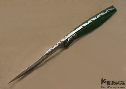 Dusty Moulton Custom Knife Sole Authorhsip Engraved Jade Wasp - Image 5