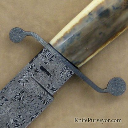 Ed Caffery Custom Knife Mastersmith Damascus Fighter - Image 2