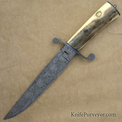 Ed Caffery Custom Knife Mastersmith Damascus Fighter