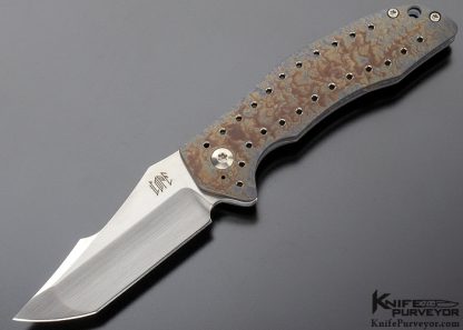 Ed Cope Custom Knife T-22 Titanium Frame Lock Flipper
